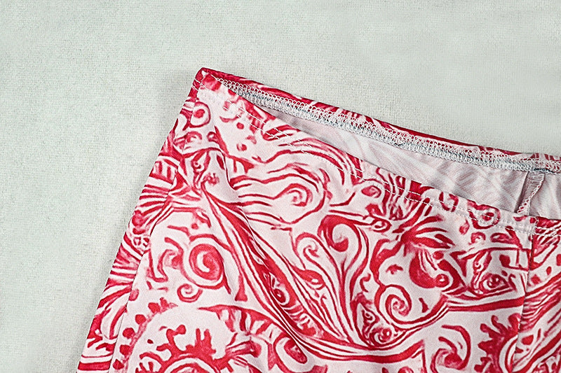 Backless Halter Two-Piece Set