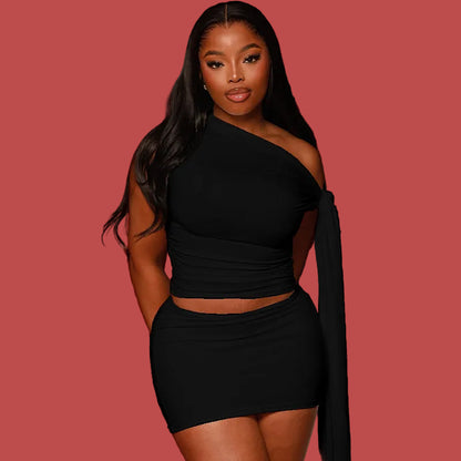 Lace Up Stash Skirt Set