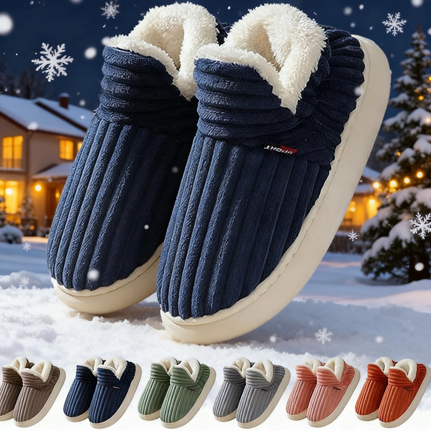 Plain Plush Slippers