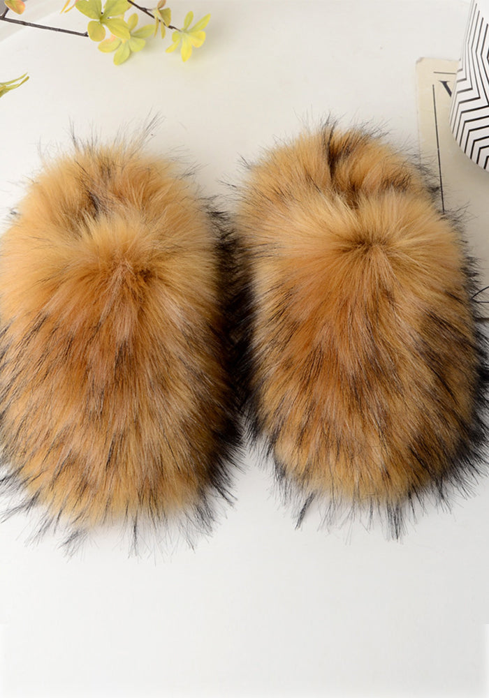Women Furry Home Furry Warm Slippers