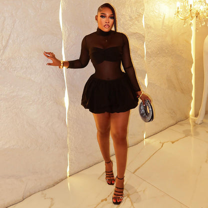 See Through Mini Dress