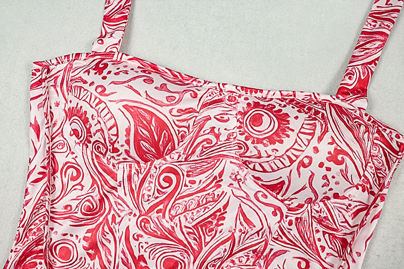 Backless Halter Two-Piece Set